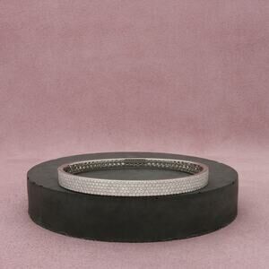 bony levy 18k white gold liora 2.24 ct pave diamond bangle bracelet size 6.75in